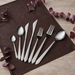Service de couverts en acier inoxydable Karaca Rebellion pour 12 personnes, 84 pièces
