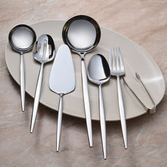 Karaca Moongate Premium Servierset – 7-teilig, Silber