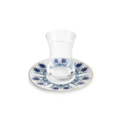 Service à thé Karaca Iznik en porcelaine fine, 12 pièces