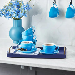 Karaca Sky tea cup set for 6 people