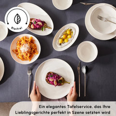 Karaca Forever Bone Allure 41-Teiliges 12-Personen Geschirrset