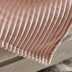 Karaca Ruby Stripe Wellsoft Doppeldecke Rosa, 200 × 220 cm