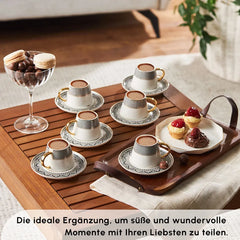 Karaca Globe Espressotassen-Set für 6 Personen