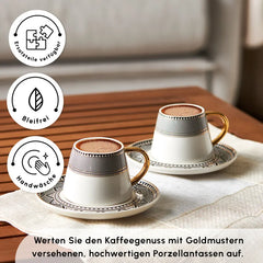 Karaca Globe Espressotassen-Set für 6 Personen