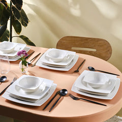 Karaca Royal White 6 Personen Geschirrset, 24 Teilig