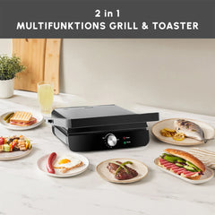 Gril de contact & appareil à croque-monsieur Karaca Toastmaster Inox, 2000 W