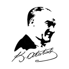 Autocollant mural en velours Atatürk-6 47X51cm