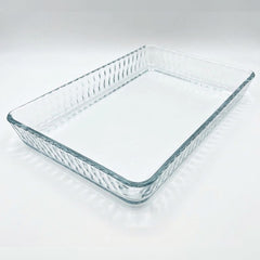 Pasabahce Borcam Auflaufform rechteckig 2900 ml – Glas Backform für Ofen