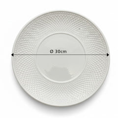 Porzellan Fruchtschale – Weiss, Ø30 cm, Modell „Golf“