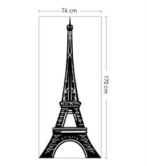 DP-341 Velours Wandtattoo Eiffelturm 170X74 cm