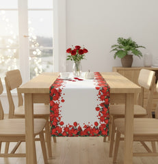 Chemin de table rose