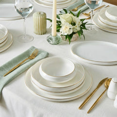 Service de table Karaca Stream Bone Sunset Gold, 53 pièces