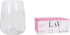 LAV TRA367A Terra Goblet 6-pack drinking glasses 475cc 