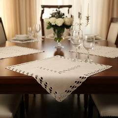 Tablecloth, square, light brown