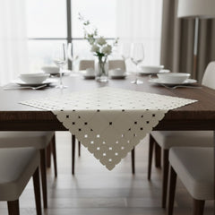 Nappe « Deco Linen » – ton champagne