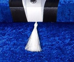 Hochzeitstruhe Bräutigam Figured Samt Velvet 2er Ceyiz Truhe blau