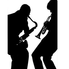 Velours Wandtattoo Jazz 65X93 cm