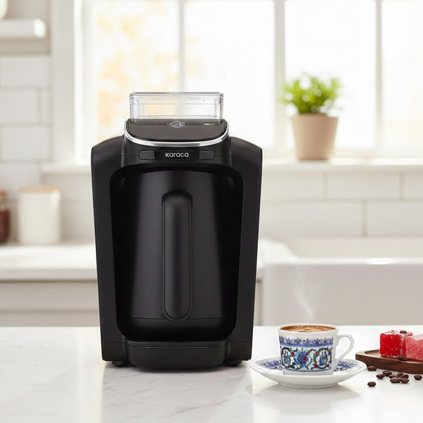 Hatir Aqua automatische türkische Kaffeemaschine, Schwarz