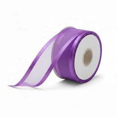 Organza Satinband Lila– 25 mm Breite (Preis pro Meter)