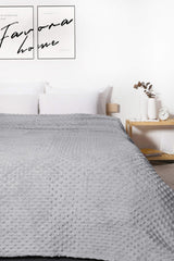 Merinos Pearl Tomurcuk Einzelbettdecke - Grau, 150x200cm