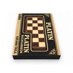 Backgammon / Tavla plaqué platine