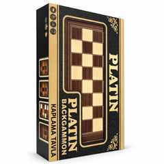 Backgammon / Tavla plaqué platine