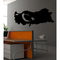 Velours Wandtattoo Türkiye-3, 139X63cm