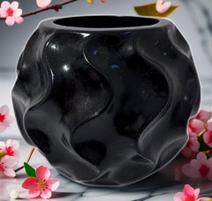 Vase déco, noir 