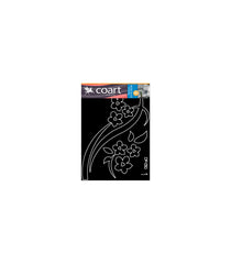 DP-050 Velours Wandtattoo Efeu Rose 84X108 cm-Grün