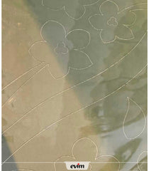 DP-050 Velours Wandtattoo Efeu Rose 84X108 cm-Grün