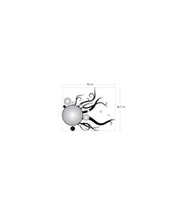 DP-257 Velours Wandtattoo Trap  84x68 cm