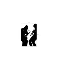 Velours Wandtattoo Jazz 65X93 cm