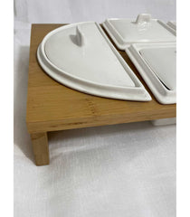 Karaca, Schale mit Deckel und Halter