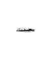 Velours Wandtattoo Istanbul 195x45 cm mit Kristalstein