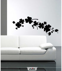 Velours Wandtattoo Kleeblatt  74X117 cm