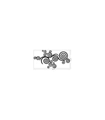 Velours Wandtattoo Luna mit 3115 Stük Kristalstein, 123x63cm